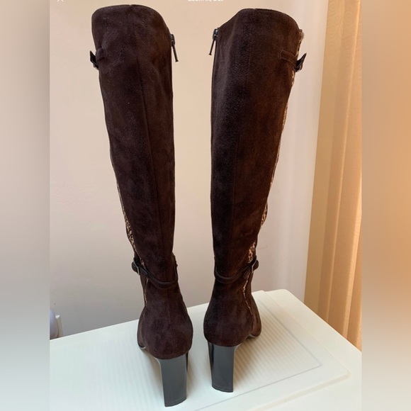 BELLOFATTO ~ Dark Chocolate Brown Suede Boots ~ Made in Italy - Picture 3 of 10